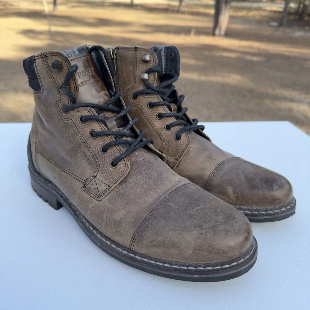 Outpost Maker Boots Men's Size 12‎ Espresso Lucas Leather Brown Lace up Flannel